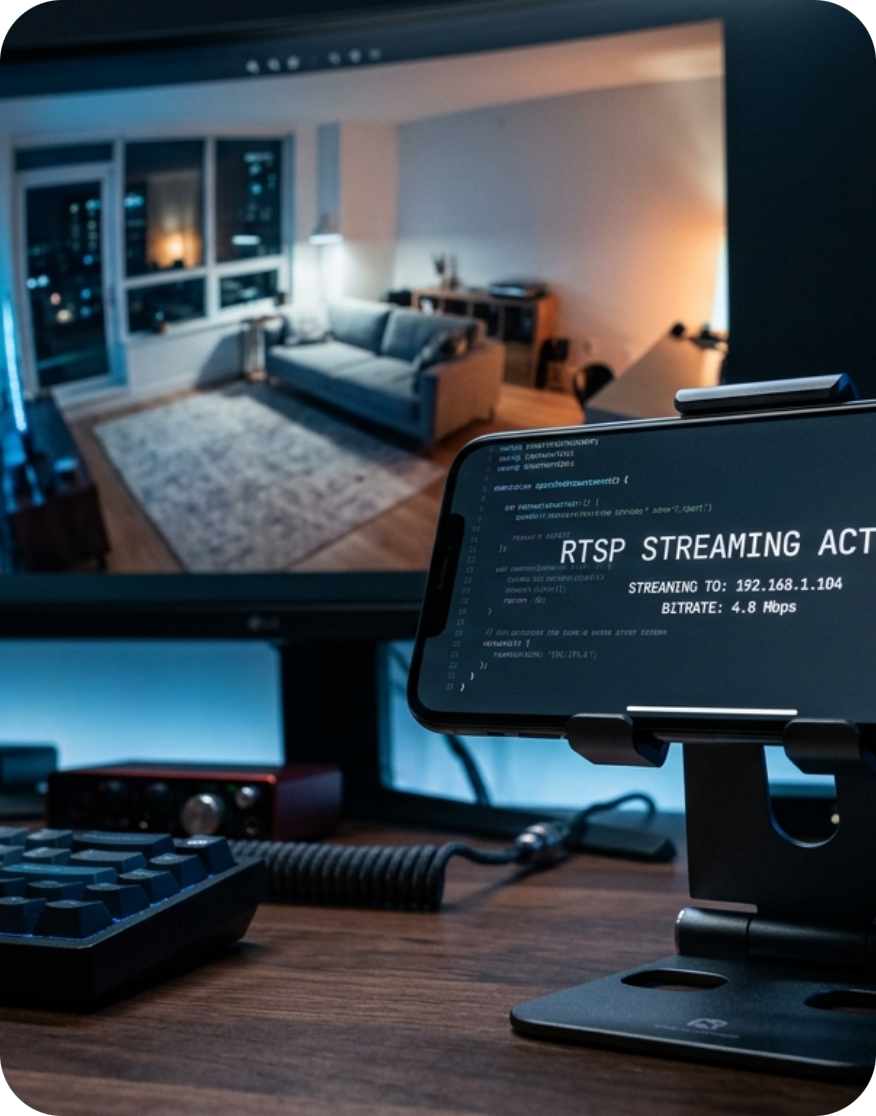 PhoneCam Dashboard Preview